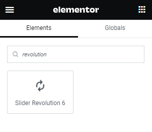 Add A Revolution Slider From Elementor