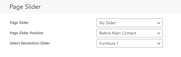Assign A Revolution Slider From Page Options