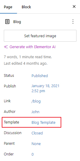 Blog Template