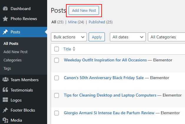 Create A New Post