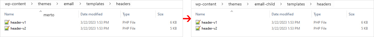 Header Customization