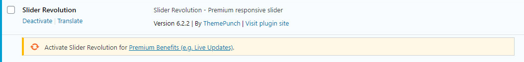 Revolution Slider Notification